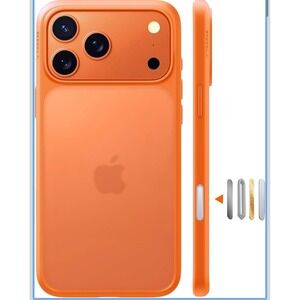 TORRAS Shockproof for iPhone 17 Pro Max Case with Camera Control‎ Button-Orange